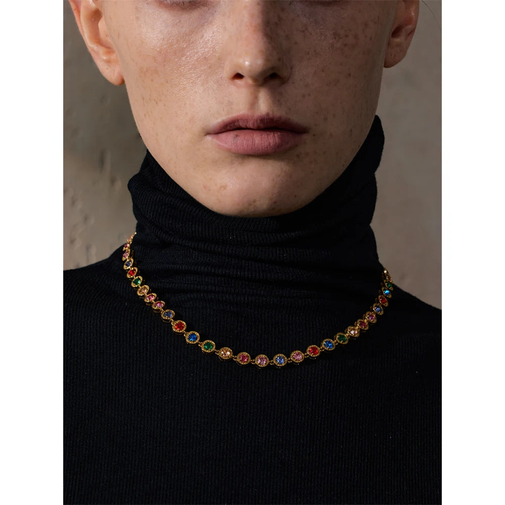 Rainbow Zircon Chain Set by C'Bella Jewelry – view 6
