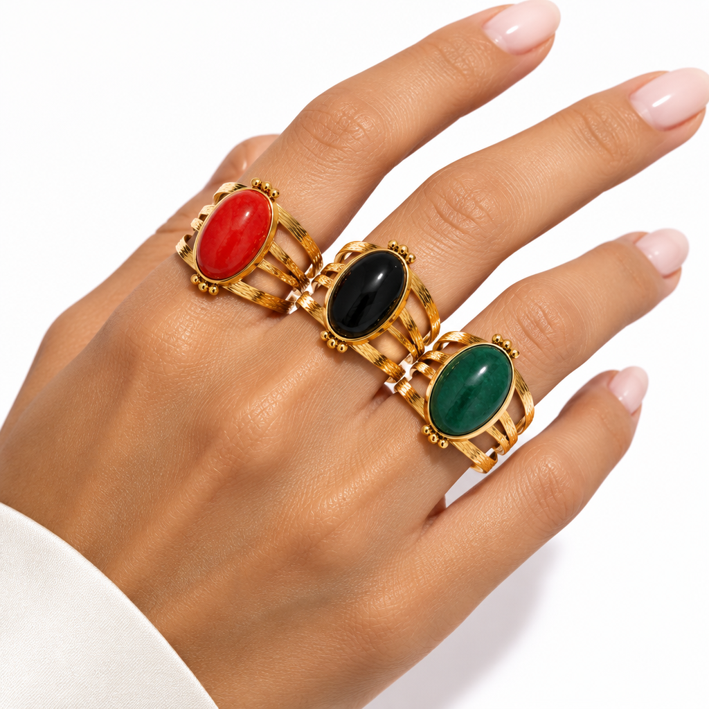 Ave Ring – stone ring by C'Bella Jewelry