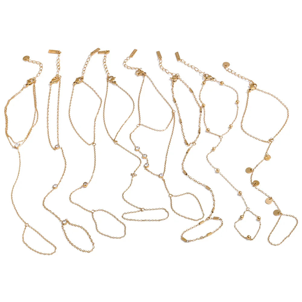 Geometric Hand Chain – waterproof hand chain bracelet by C'Bella Jewelry