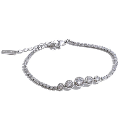 Bezel Tennis Bracelet by C'Bella Jewelry