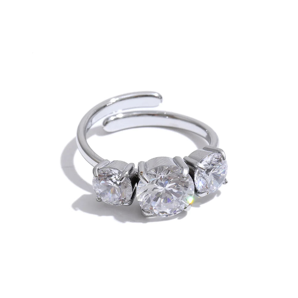 Trio Zircon Ring by C'Bella Jewelry