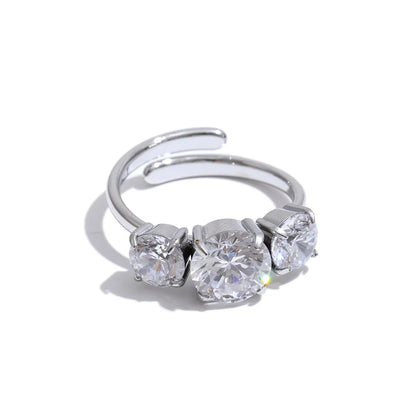 Trio Zircon Ring by C'Bella Jewelry
