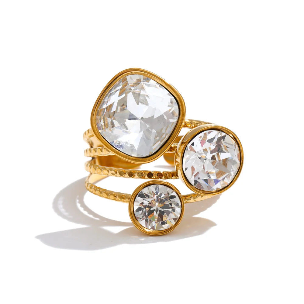 Prism Crystal Ring by C'Bella Jewelry