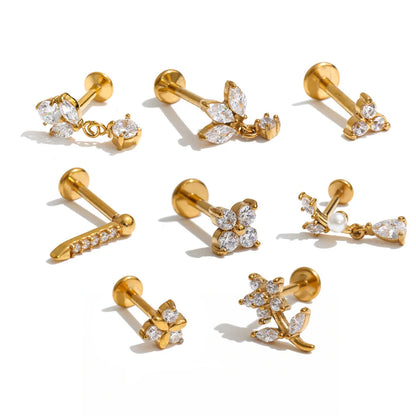 Zircon Charm Piercing – waterproof piercing by C'Bella Jewelry