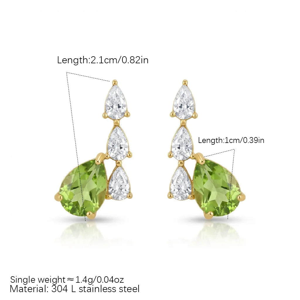 Pear Drop Earrings by C'Bella Jewelry