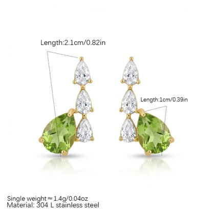 Pear Drop Earrings by C'Bella Jewelry