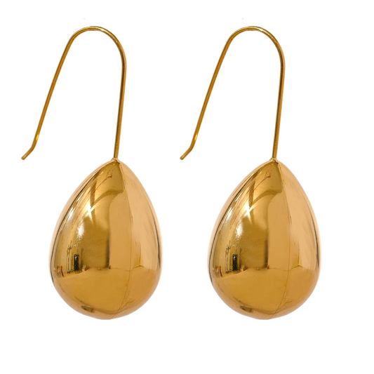 Smooth Drop Earrings – waterproof earrings by C'Bella Jewelry