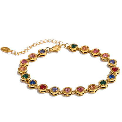 Rainbow Zircon Chain Set by C'Bella Jewelry – view 3