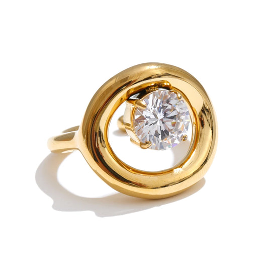 Bold Halo Ring – waterproof statement ring by C'Bella Jewelry