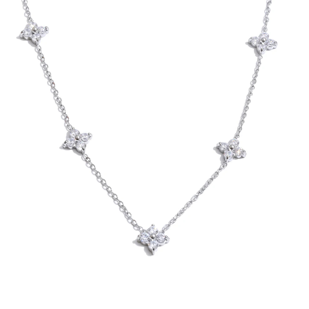 Fleur Chain Necklace by C'Bella Jewelry