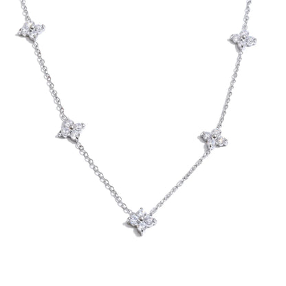 Fleur Chain Necklace by C'Bella Jewelry