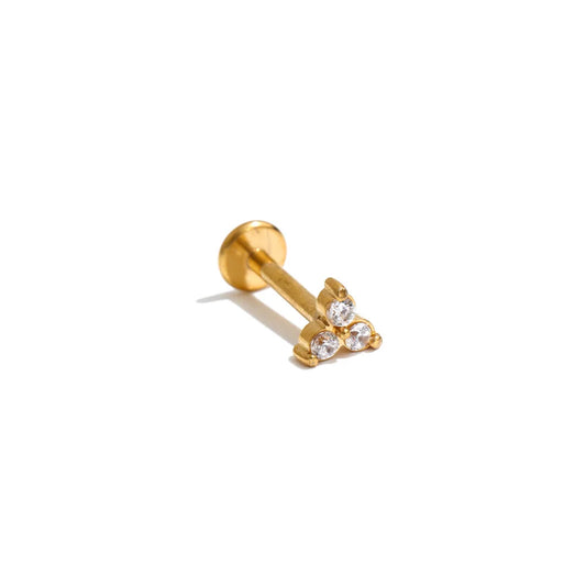 Tess Charm Piercing in gold by C'Bella Jewelry
