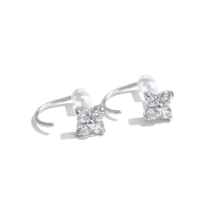 Zircon Blossom Studs by C'Bella Jewelry