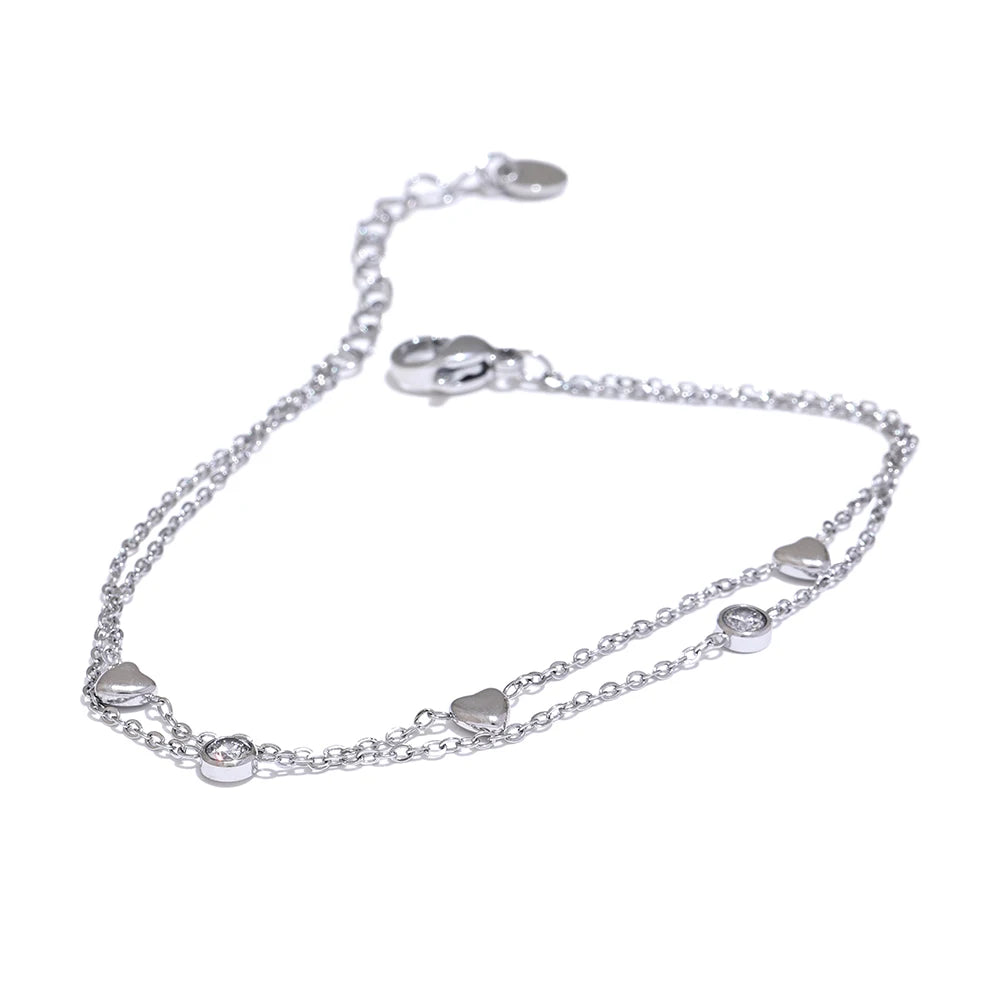 Heart Layered Bracelet by C'Bella Jewelry