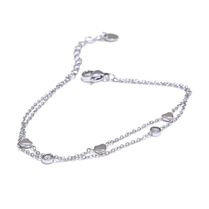 Heart Layered Bracelet by C'Bella Jewelry