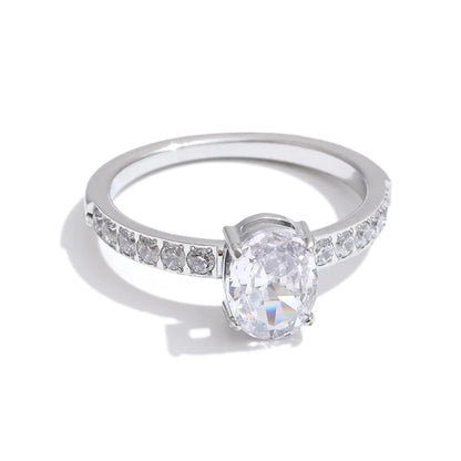 Radiant Zircon Ring by C'Bella Jewelry