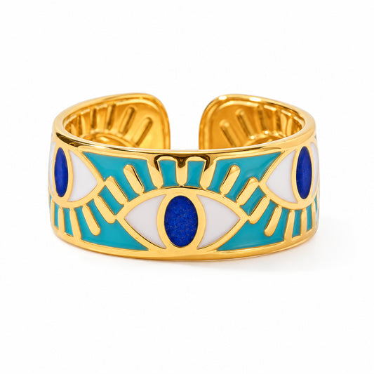 Evil Eye Beaded Rings – ring, alternate view 2