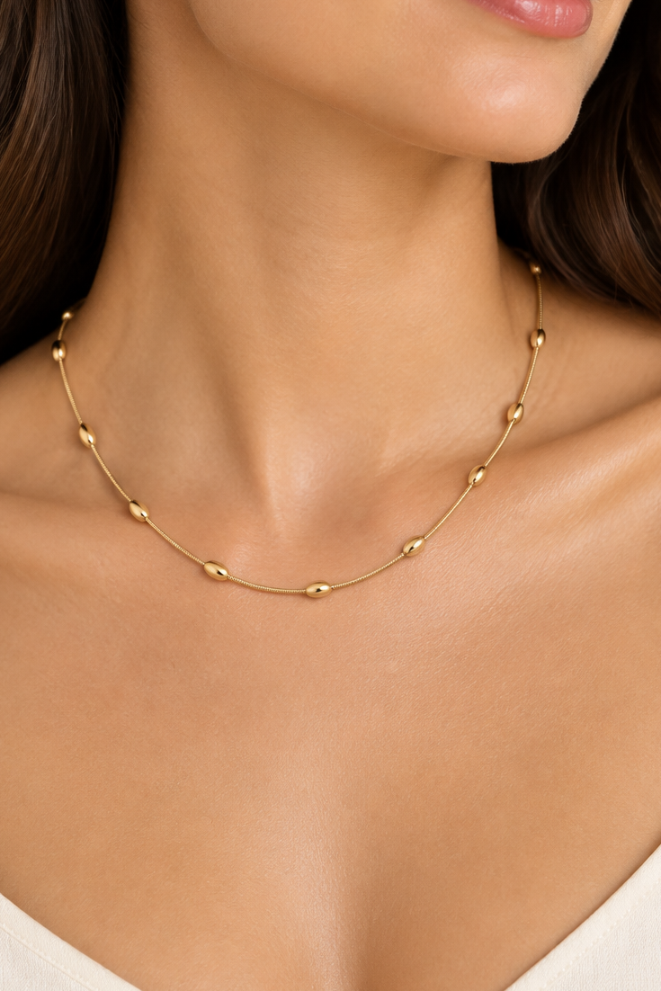 Beaded Chain Necklace – bead chain by C'Bella Jewelry