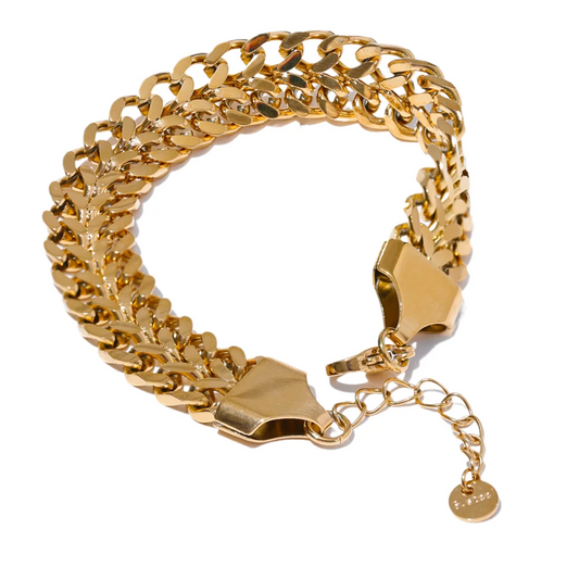 Cuban Chain Bracelet – waterproof chunky bracelet by C'Bella Jewelry