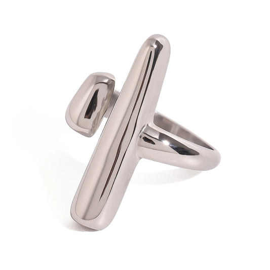 Aria Minimalist Stacking Ring – waterproof stainless steel by C'Bella Jewelry