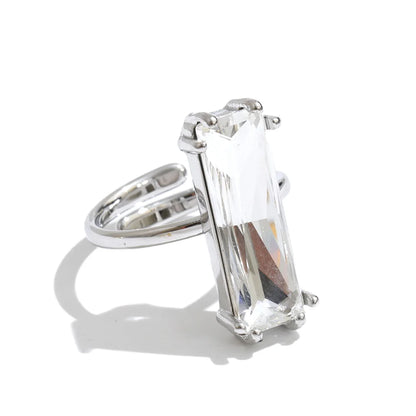 Emerald Cut Open Ring by C'Bella Jewelry