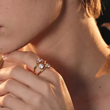 Heart Crossover Ring