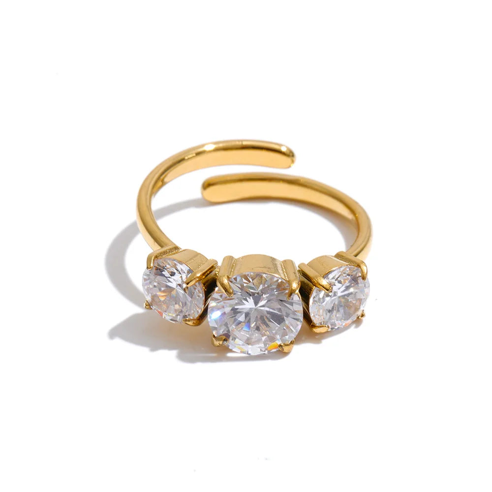 Trio Zircon Ring by C'Bella Jewelry