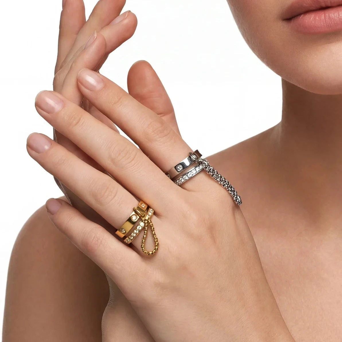 Duo Stacking Ring – waterproof stacking ring by C'Bella Jewelry