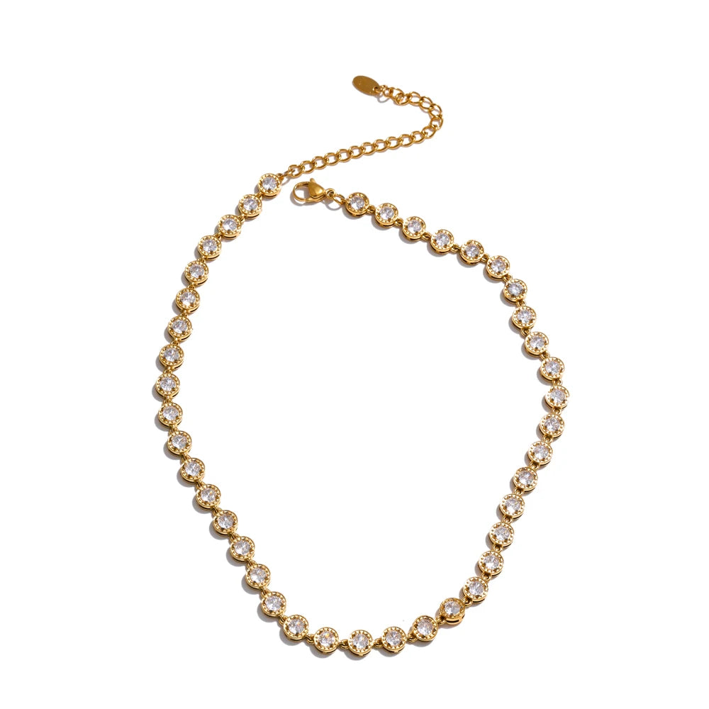 Rainbow Zircon Chain Set by C'Bella Jewelry – view 1