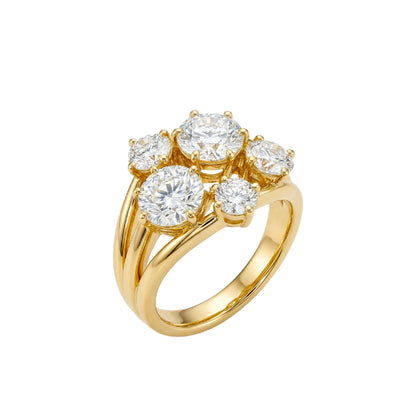 Pink Cluster Ring by C'Bella Jewelry