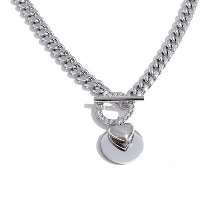 Halo Chunky Chain Set by C'Bella Jewelry