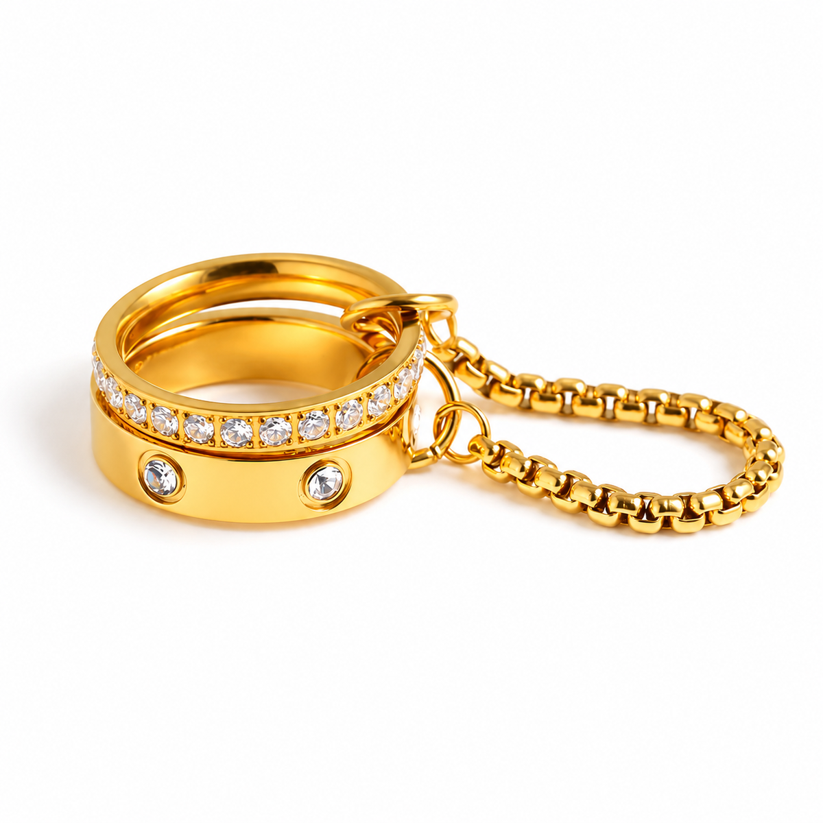 Duo Stacking Ring by C'Bella Jewelry – view 1