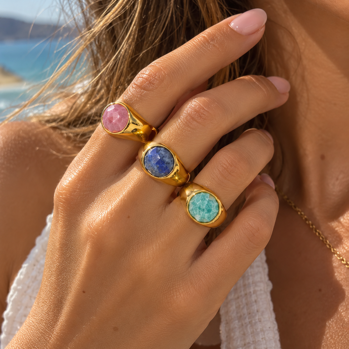 Natural Gemstone Ring by C'Bella Jewelry – view 2