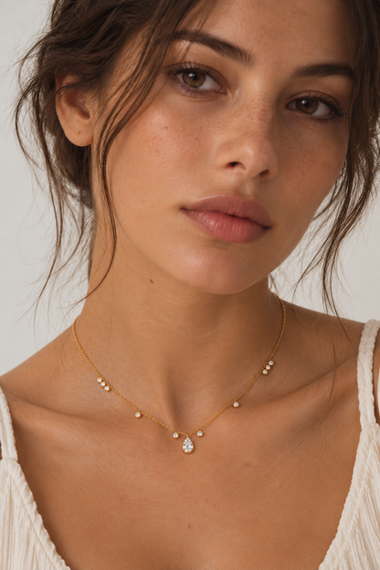 Teardrop Pendant Necklace