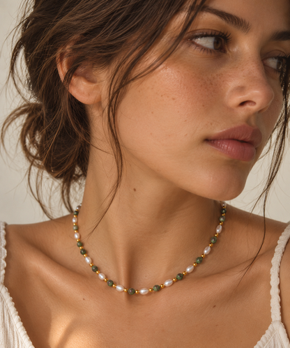 Pearl Stone Choker