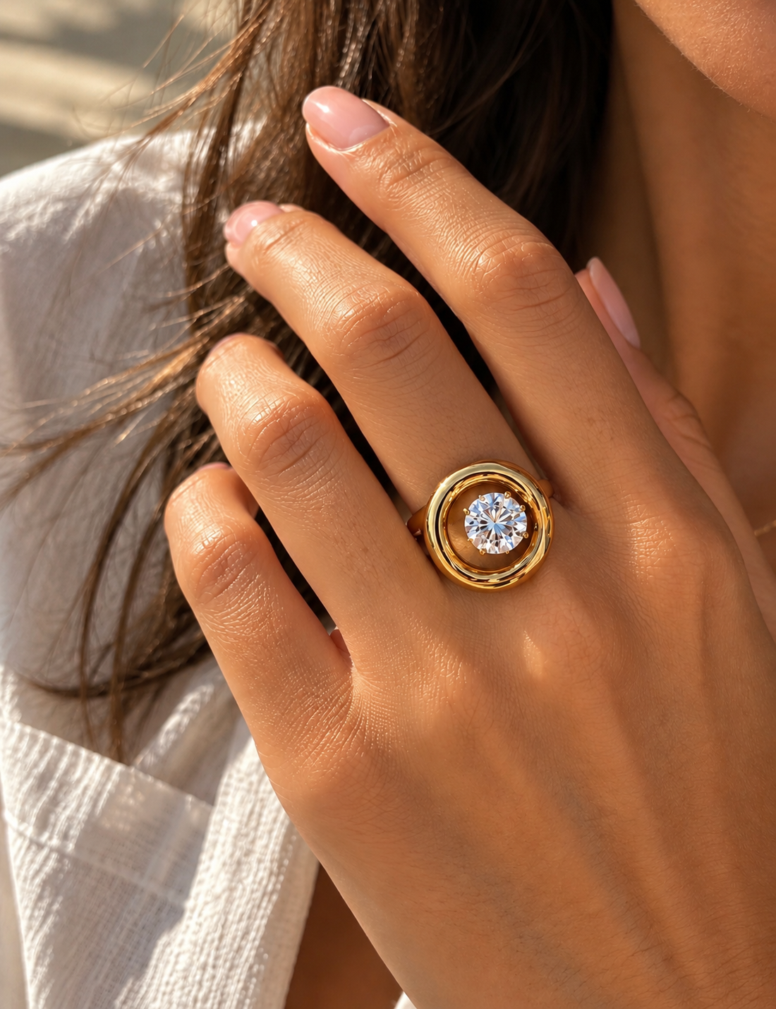 Bold Halo Ring by C'Bella Jewelry – view 1