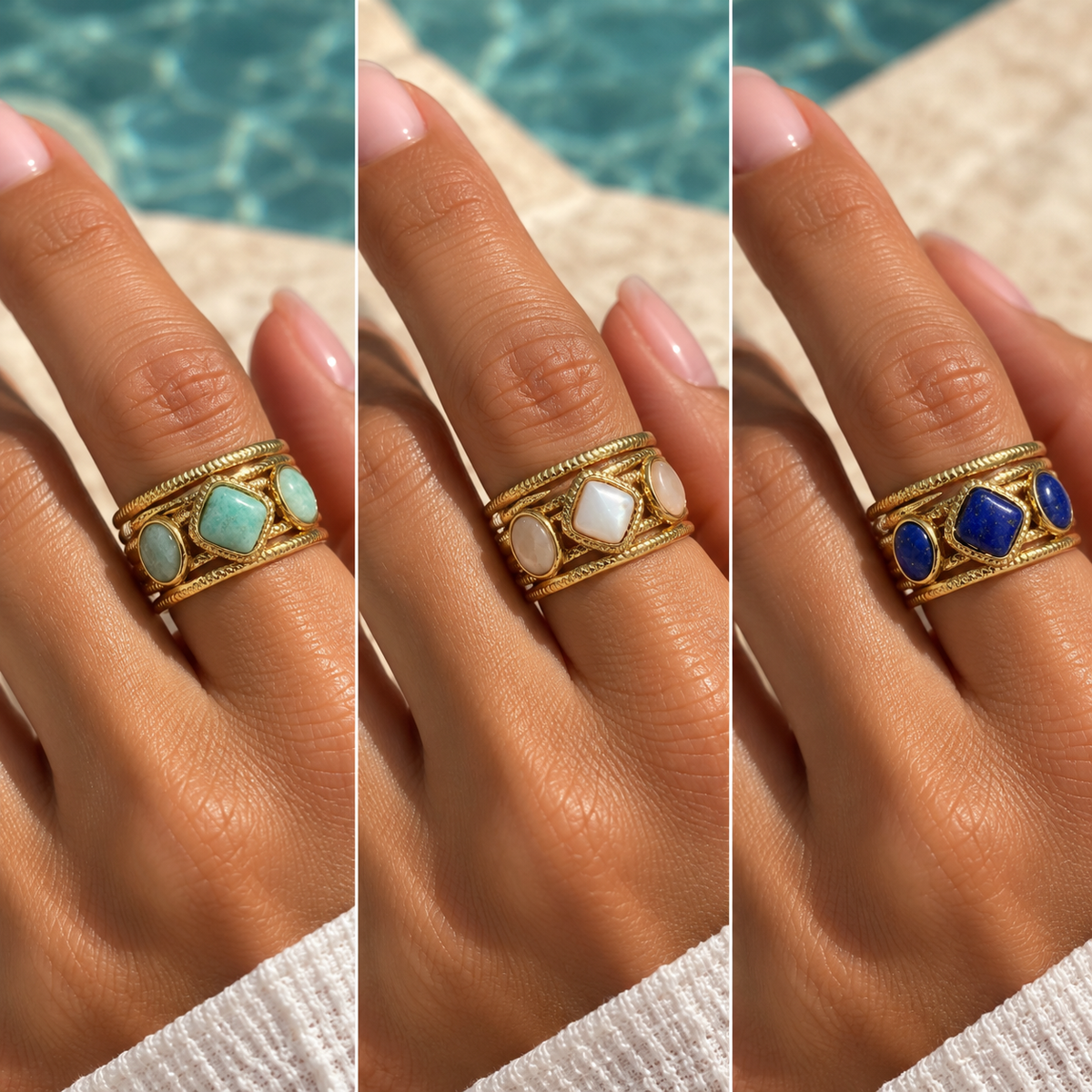 Vintage Stone Ring by C'Bella Jewelry – view 1