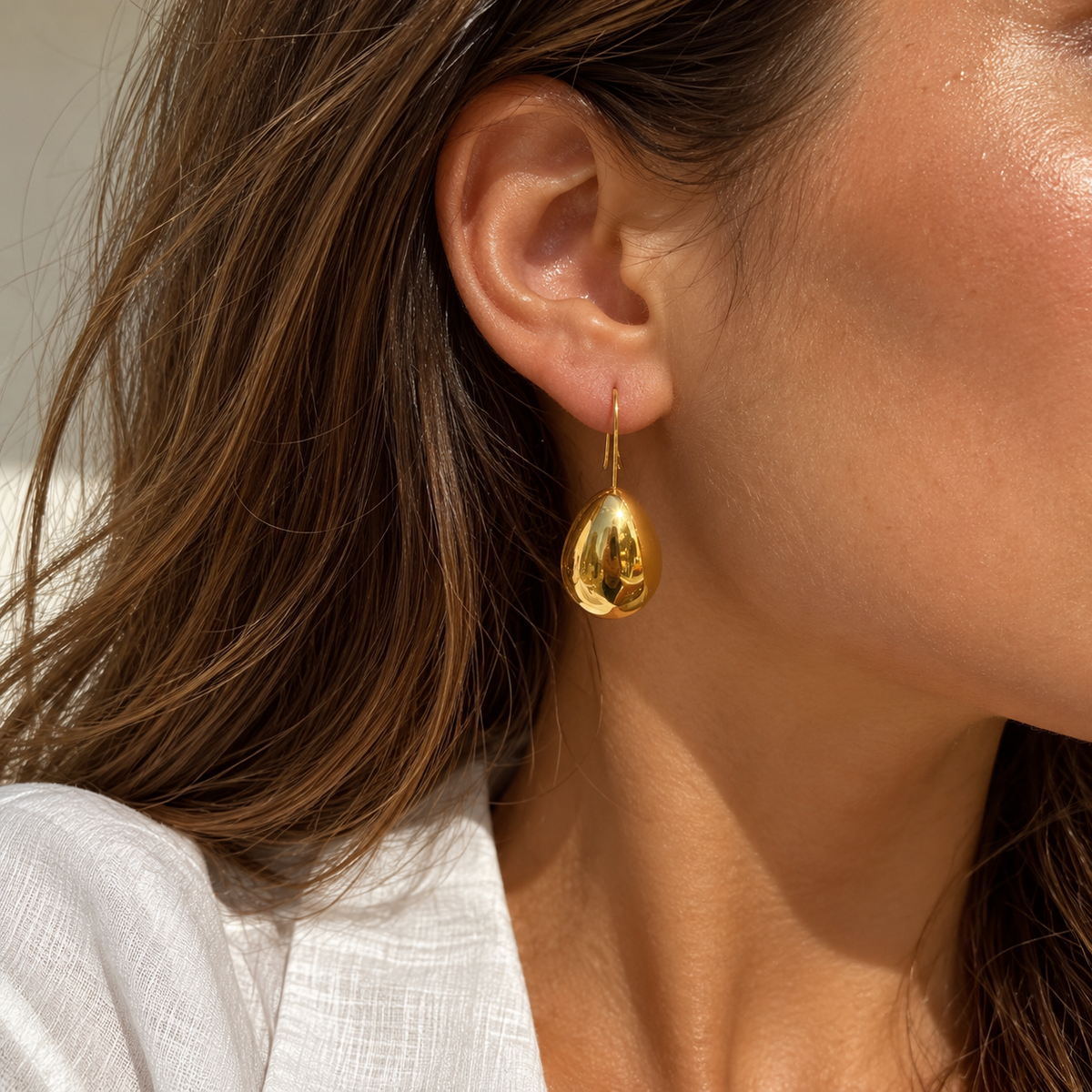 Smooth Drop Earrings by C'Bella Jewelry – view 1