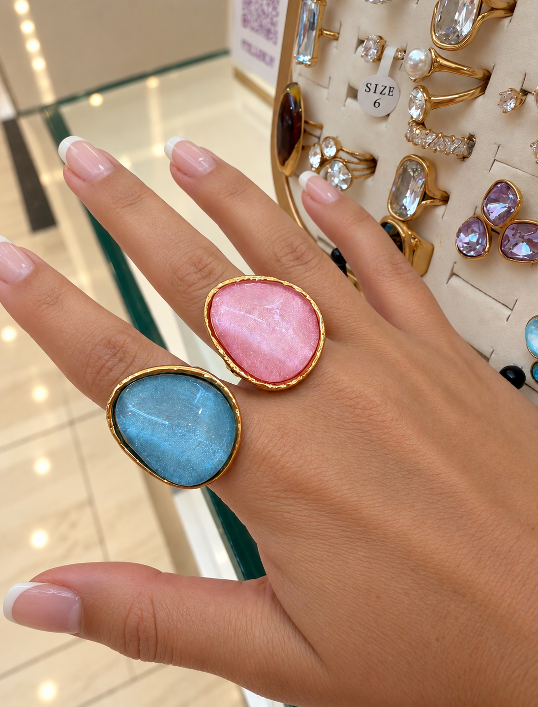 Resin Candy Rings – colourful resin rings by C'Bella Jewelry
