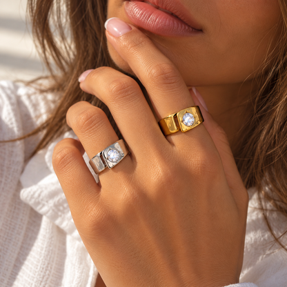 Cast Ring – stone ring by C'Bella Jewelry