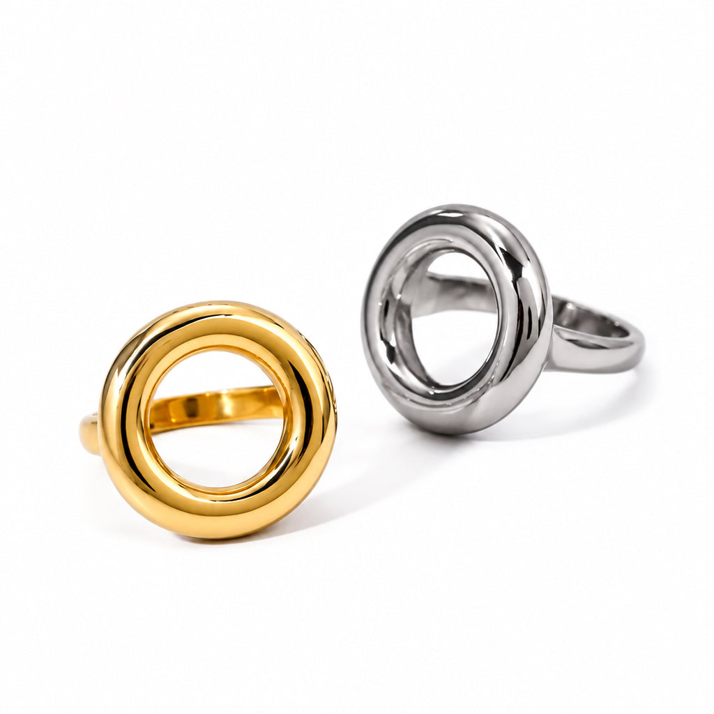 Teo Ring – waterproof 18K gold plated ring by C'Bella Jewelry