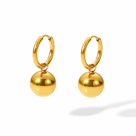 Ball Earrings – view 2 by C'Bella Jewelry