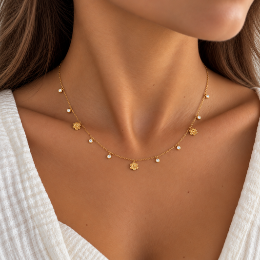 Leona Gold Charm Necklace