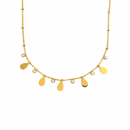 Bea Charm Necklace – 18K gold plated charm necklace by C'Bella Jewelry