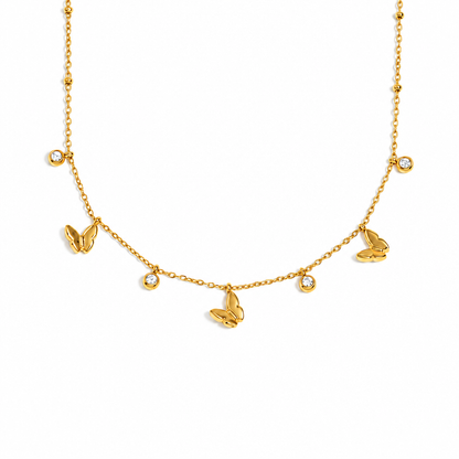 Eden Charm Necklace – 18K gold plated charm necklace by C'Bella Jewelry