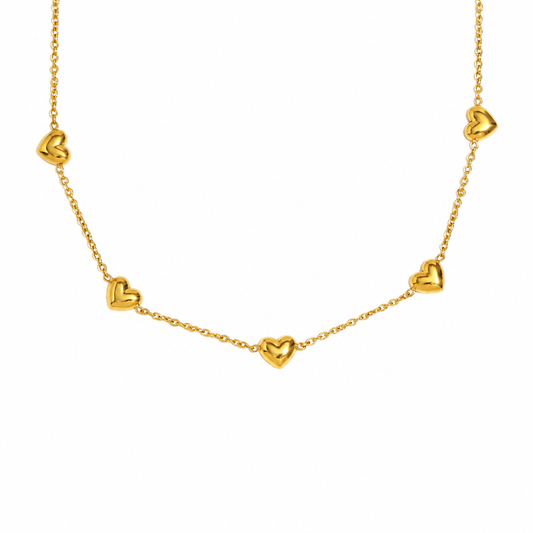 Iona Charm Necklace – 18K gold plated charm necklace by C'Bella Jewelry