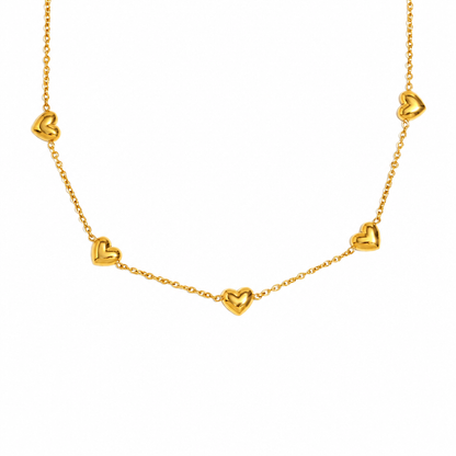 Kaia Charm Necklace – 18K gold plated charm necklace by C'Bella Jewelry
