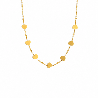 Pia Charm Necklace – 18K gold plated charm necklace by C'Bella Jewelry