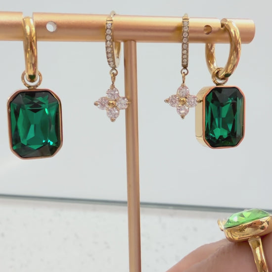 Esla Hoop Earrings video by C'Bella Jewelry
